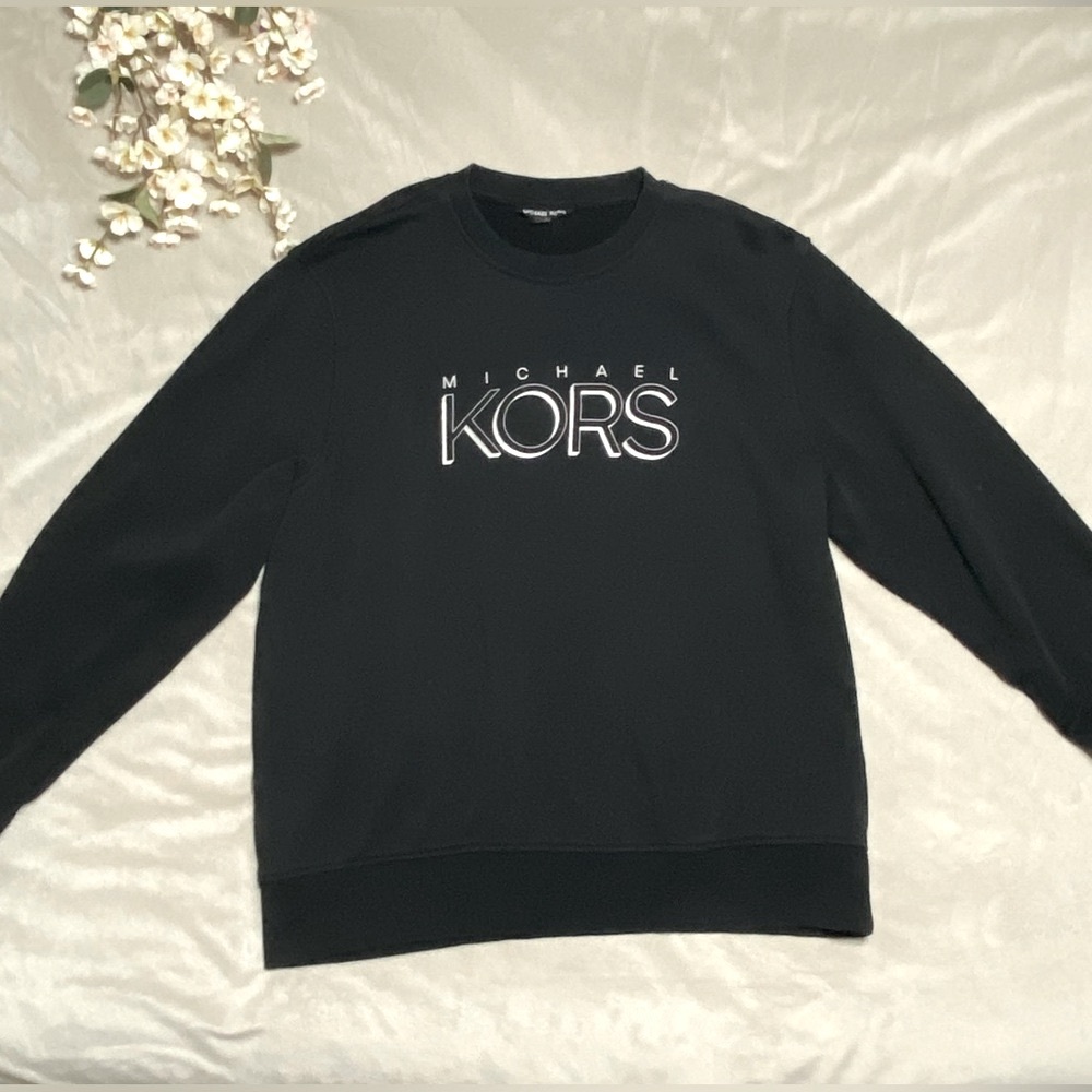 michael kors men’s black crewneck sweater